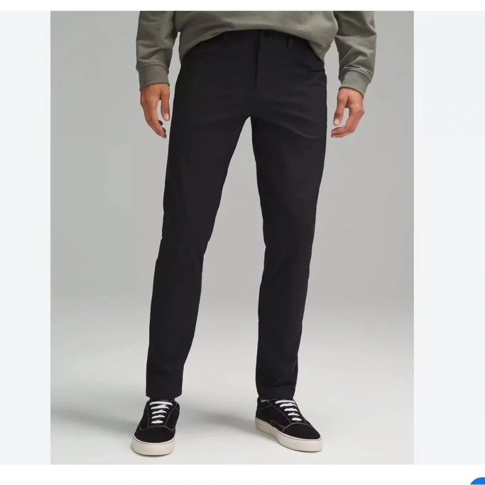 LULULEMON Men's ABC Slim-Fit Black Pant SZ 34